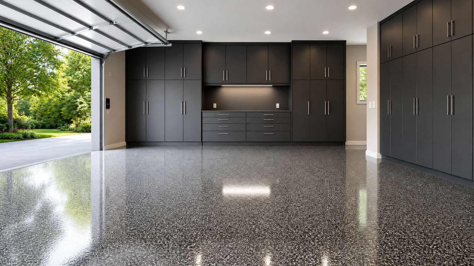 Northern Colorado garage and home setting